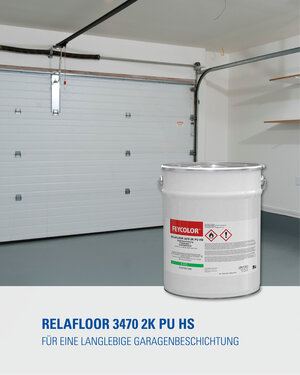 RELAFLOOR 3470 2K PU HS - Für eine langlebige Garagenbeschichtung