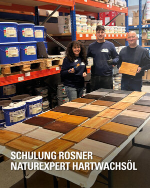 Schulung Rosner NaturExpert Hartwachsöl