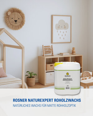 Rosner NaturExpert RoHolzwachs - Natürliches Wachs für matte Rohholzoptik